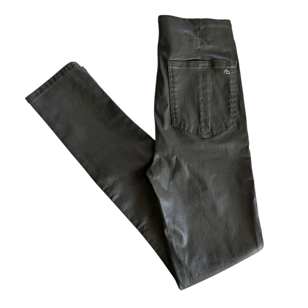 Rag & Bone Nina Coated Cotton Pull On Pants Size 8